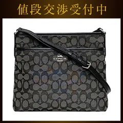 コーチ ショルダーバッグ ec-22100 ブラック グレー シグネチャー