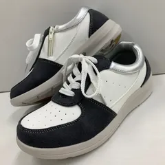 新品★レディース★軽量 フェイクレザー 紐チャック付き ダッドスニーカー 白 灰色 7299