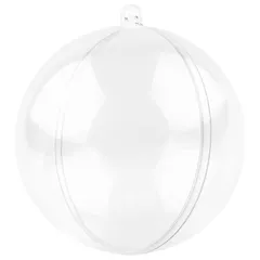 【新着商品】MIKAILE オーナメント ボール 8cm クリスマス 透明 中空 ボール 充填可能 手作DIY (20個)