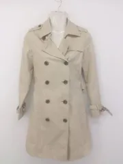 ◇ ◎ NATURAL BEAUTY BASIC 長袖 トレンチコート サイズS ベージュ系 レディース E  【1302010024427】