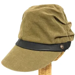 ディーゼル DIESEL キャップ キャスケット 帽子 コーデュロイ ワンポイント ロゴ 11 カーキ 黒 ブラック