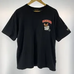 【中古】VANSON×トムとジェリー Tシャツ サイズXL ブラック[19]