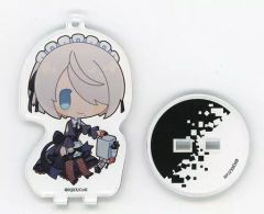 [중고]키 홀더 2B(미니 캐릭터/눈가리개 없음) [NieR:Automata(니어 오토마타) Ver1.1a×DECOTTO by animatecafe 트레이딩 아크릴 스탠드 키 홀더]