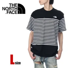 【新品】ノースフェイス ボーダー Tシャツ 黒 ブラック L メンズ レディース THE NORTH FACE 大きいサイズ アウトドア ブランド おしゃれ 厚手 NT32406