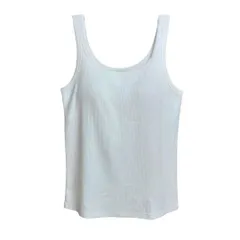 ユニクロ エアリズムコットンブラタンクトップ M ホワイト　白