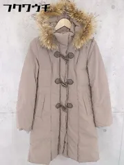 ■ ROPE' ロペ チャイニーズラクーンファー ジップアップ 長袖 ダウン コート サイズ11 グレージュ レディース 【中古】 【1102180000555】のサムネイル