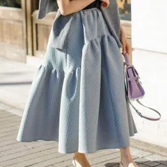 【bluelea 】即完売！新品未使用 ジャガードスカート　ミント　34 再販】1/24(Fri)21:00- Jacquard skirt 即納 | Bluelea