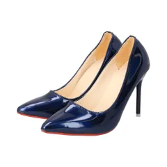 ☆ ブルー ☆ 37(23.5cm) ☆ ハイヒール パンプス ハイヒール 10cm パンプス ベーシックパンプス ウェディングシューズ ブライダルシューズ レディース ポインテッドトゥ パーティシューズ 結婚式 パーティー オフィス 通勤 ビジネス