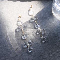 【amplis / アンプリス】marry pierce -Clear-  /  ピアス クリア ゴールド