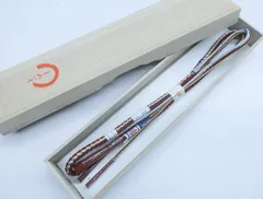 【京松】【着物】 和装小物 帯締め 帯締 あい美苑 組紐 丸組 手組紐 金糸 木箱入り 24W-3783