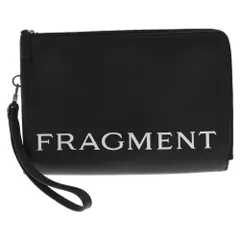 BVLGARI (ブルガリ) ×fragment design Leather Clutch Bag フラグメントデザイン レザー クラッチバッグ ブラック 290786のサムネイル