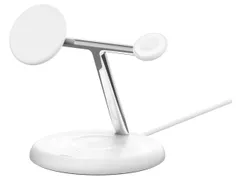 【新品・2営業日で発送】BELKIN WIZ023dqWH BoostCharge Pro Qi2 3-in-1 ワイヤレス充電スタンド ホワイト WIZ023dqWH USB Power Delivery対応 ／3ポート 