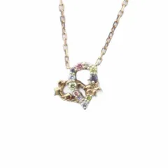 ザ キス THE KISS ネックレス アクセサリー ラプンツェル ディズニー Silver925 ハート ラインストーン ゴールド色 ■GY18 /MQ