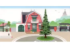 【中古】ポストカード 青春の丘 ロータリー広場 起こし文はがき 「スタジオジブリ」 ジブリパーク限定