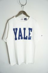 美品 Champion チャンピオン YALE イエール T1011 半袖 Tシャツ カットソー コットン サイズL USA製 白 1020P★2