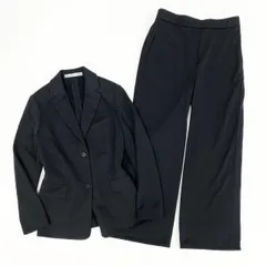 42h22 Theory luxe セオリーリュクス ジャージー素材 カジュアルスーツ セットアップ ウエストゴム サイズ上32/下36 ブラック レディース 女性用k02i