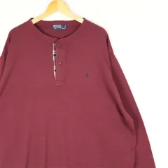古着 大きいサイズ 旧タグ 90's ポロラルフローレン ヘンリーネックセーター メンズUS-2XLサイズ tn-1466