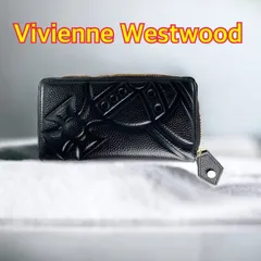 ①Vivienne Westwood 長財布 型押し 黒 55VV311