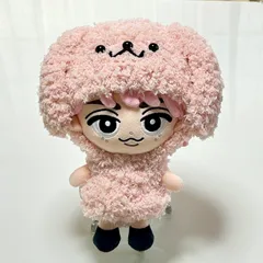 すのチルBIGぬいぐるみ　ぶら下がらないシリーズモコモコわんちゃんセットピンク