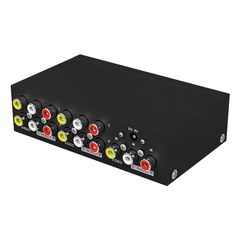 新品 ES-Tune AV分配器 RCA オーディオ スプリッター 分配器 1入力4出力 ビデオオーディオ分配器