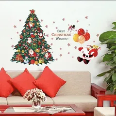 ウォールステッカー サンタクロース サンタ 壁紙 クリスマスツリー クリスマス パーティー 飾り 剥がせる 自宅 店頭 オフィス