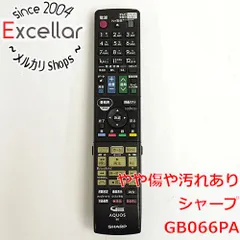 [bn:6] SHARP製　ブルーレイディスクレコーダー用リモコン　GB066PAのサムネイル