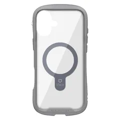 iFace MagSafe 対応 Reflection iPhone 16 Plus ケース MagSynq クリア 強化ガラス(グレー)【アイフェイス アイフォン16プラス 用 スマホケース iphone16plus カバー マグセーフ 耐衝撃 透明 ス