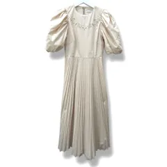 CELFORD セルフォード × 石井美保 エンブロイダリーワンピース 36 ベージュ アイボリー CWF0232005 半袖 プリーツ レディース 春 recollect有明ガーデン店 23 NO.00484T