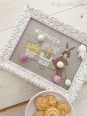 🟩⬜🟥 イタリア のクロスステッチ 図案 チャート  👑Madame Chantilly  マダムシャンティ 🔶Spring tour🔶◆スプリングツアー◆ 可愛い うさぎ 春 ひよこ イースター