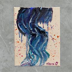 絵画no.34】抽象画 原画 現代アート 星 夜空 送料無料 - メルカリ