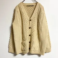 古着 used　IRISFREE　長袖ケーブルニットカーディガン　厚手セーター　ヴィンテージ　秋冬服　Mサイズ