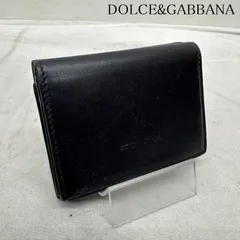 大特価 未使用 DOLCE & GABBANA ブラックレザー長財布 DOLCE&GABBANA ドルガバ 財布 長財布 ブラック レザー メンズ