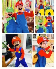 ハロウィン 子供用コスプレ マリオ風 ハロウィーン仮装 コスチューム kids キッズ マリオ風 激安 コスチューム コスプレ イベント衣装 人気675