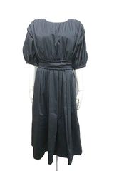 【中古】LANVIN en Bleu ランバンオンブルー ワンピース レディース ネイビー ロング 半袖 サイズ38＿S11＿セルモアから出品＿s-0014-r11