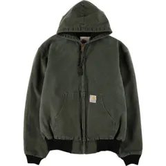 古着 80~90年代 カーハート Carhartt アクティブジャケット ダックフルジップパーカー USA製 メンズL相当 ヴィンテージ/eaa585683