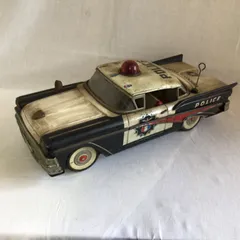昭和レトロ　ブリキ製　マルサン製　レトロパトカー レトロ玩具 ブリキのおもちゃ パトカー 昭和レトロ - メルカリ