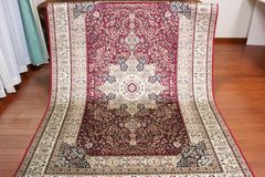 最高峰 270万ノット クム産 ペルシャ絨毯 シルク 60×92 逸品 美術品