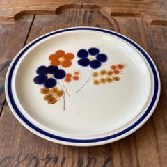 【旧家蔵出】mioko ストーンウェア 花柄 大皿 盛皿
