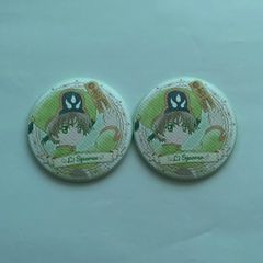 カードキャプターさくら　缶バッジ　ペーパーテクスチャー　小狼