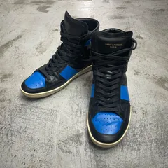 SAINT LAURENT PARIS レザー ハイカット スニーカー 418026 サンローラン 43 88601A1のサムネイル