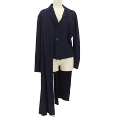 90s Yohji Yamamoto 丸文字タグ ウールロングスカート ネイビー 90s Yohji Yamamoto 丸文字タグ ウールロングスカート ネイビー