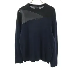 ZARA MAN ザラマン 長袖 ニット S ネイビー セーター メンズ 古着