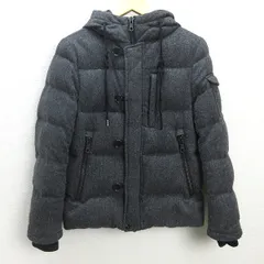 C■ナノユニバース/nano universe×NISHIKAWA DOWN NUC44DW0543TS フーディー ダウンジャケット【S】灰/MENS■29【中古】