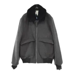 OFF-WHITE (オフホワイト) ボア ウール フライトジャケット ロゴ ジャケット グレー OMEA238F20FAB001のサムネイル