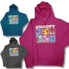 スヌーピー メンズ パーカー アメコミ小窓 柄 裏毛 春 秋 / bia648