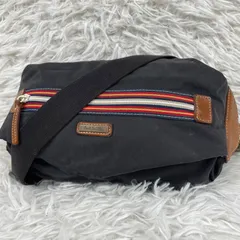 Paul Smith ブラック ワンショルダーバッグ ボディバッグ　キャンバス　レザー クロスボディ　斜め掛け　ウエストバッグ