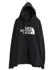 【お得なクーポン配布中!】 ノースフェイス プリント スウェット フード パーカー メンズ XL / The North Face アウトドア トレーナー  プルオーバー 裏起毛 ブラック