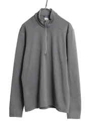 【お得なクーポン配布中!】 00s 01年製 パタゴニア キャプリーン 4 エクスペディション ウェイト ハーフジップ メンズ L オールド patagonia 裏 フリース トップス 灰