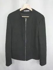 ◇ ⊇ ZARA ザラ 長袖 ジャケット サイズM ブラック レディース E  【1409100037241】