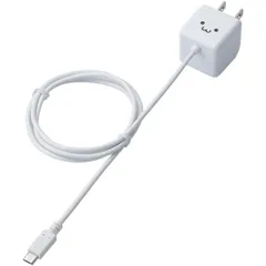 エレコム microUSB キューブ型AC充電器 MPA-ACMBC102 WH